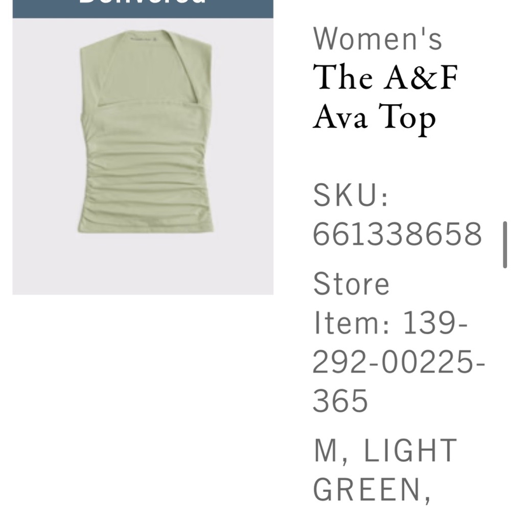 Abercrombie & Fitch Women's Ava Tank Top - Light Green